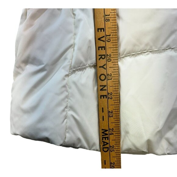 Eddie Bauer Womens Premium Goose Down Quilted Vest S Ivory - Picture 6 of 8